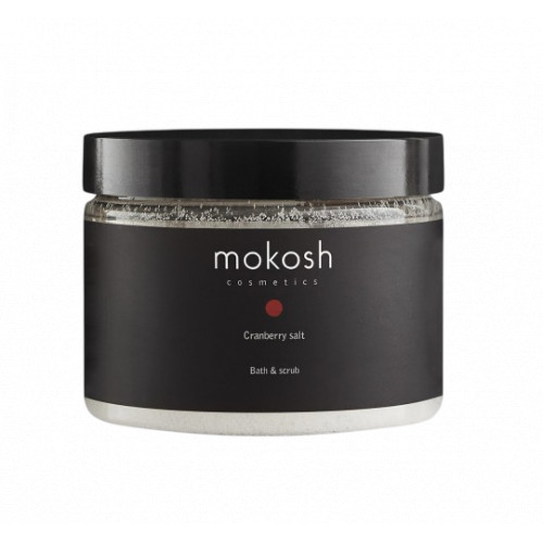 Mokosh Bath & Scrub Salt Cranberry Kūno ir vonios druska 600g