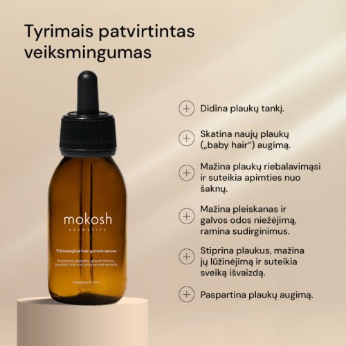 Mokosh Trichological Hair Growth Serum Plaukų augimą skatinantis serumas 90ml