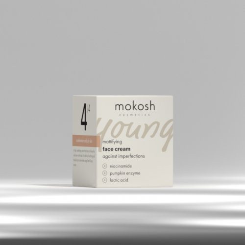 Mokosh Young Mattifying Anti-Imperfection Face Cream Veido kremas 60ml