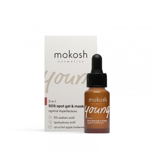 Mokosh Young SOS Spot Gel & Mask Against Imperfections Gelis/kaukė nuo spuogų 12ml