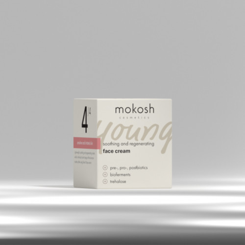 Mokosh Young Soothing And Regenerating Face Cream Raminamasis veido kremas 60ml