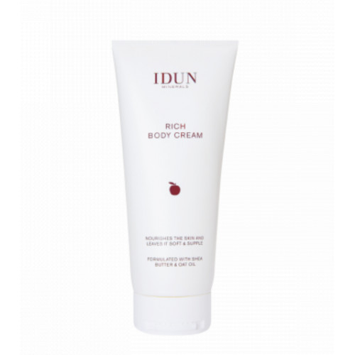 IDUN Rich Body Cream Maitinamasis kūno kremas su sviestmedžių ir avižų aliejais 200ml