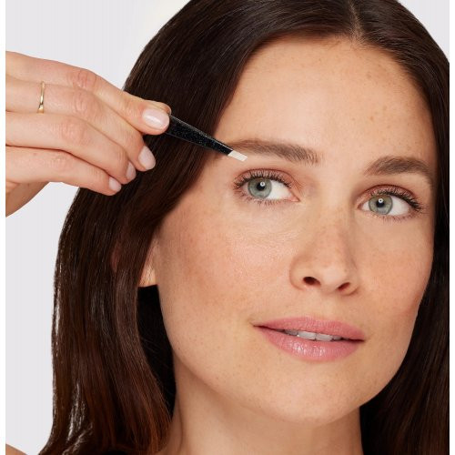 Tweezerman Sparkling Black Classic Slant Tweezer Pincetas, blizgantis 1 vnt.