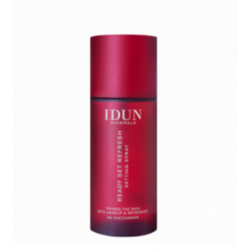 IDUN Minerals READY SET REFRESH Setting Spray Daugiafunkcinė veido dulksna su niacinamidu 50ml