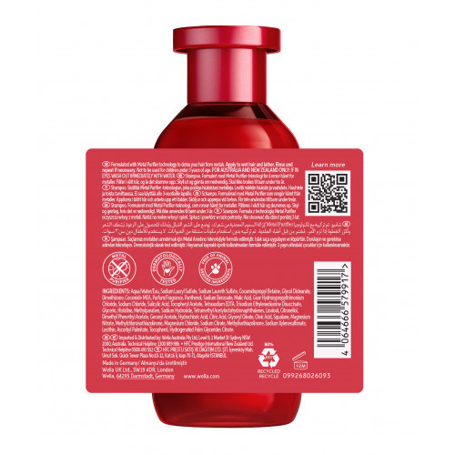 Wella Professionals Ultimate Repair Shampoo Intensyvaus poveikio šampūnas pažeistiems plaukams 250ml