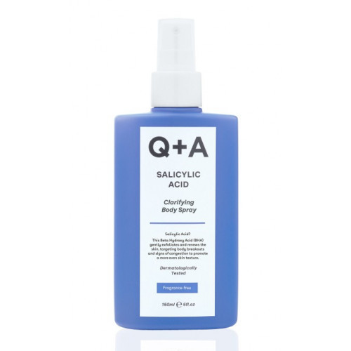 Q+A Salicylic Acid Clarifying Body Spray Kūno dulksna su salicilo rūgštimi 150ml