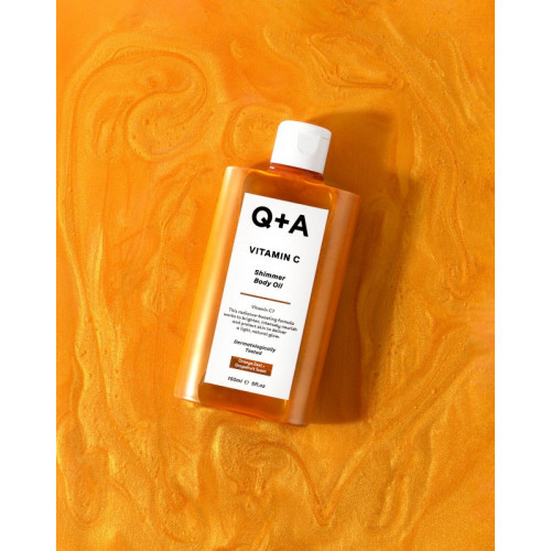 Q+A Vitamin C Shimmer Body Oil Žėrintis kūno aliejus 150ml