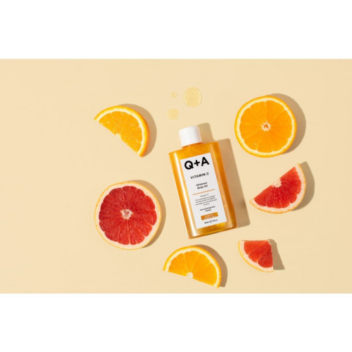 Q+A Vitamin C Shimmer Body Oil Žėrintis kūno aliejus 150ml