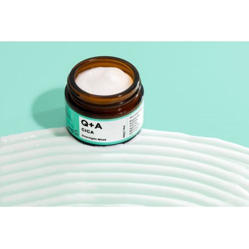 Q+A Cica Calming Overnight Mask Raminamoji naktinė veido kaukė 50g