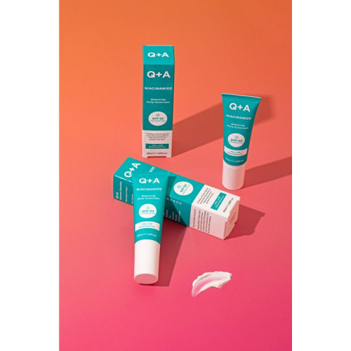 Q+A Niacinamide Balancing Face Cream SPF50 Apsauginis kremas nuo saulės probleminei odai 50ml