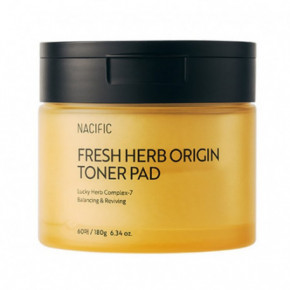 NACIFIC Fresh Herb Origin Toner Pad Tonika spilventiņi. 60 gab.