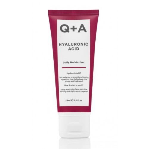 Q+A Hyaluronic Acid Daily Moisturiser Intensyviai drėkinantis veido kremas 75ml