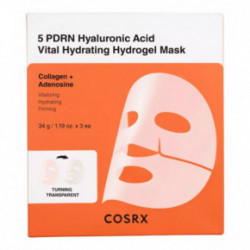 COSRX 5 PDRN Hyaluronic Acid Vital Hydrating Hydrogel Mask Atgaivinanti veido kaukė 34g
