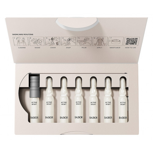 Babor Active Night Ampoule Concentrates Naktinis veidą regeneruojantis koncentratas 7x2ml