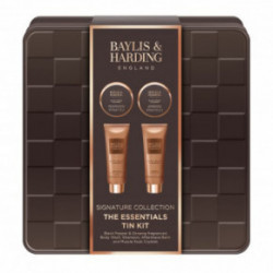 Baylis & Harding Black Pepper & Ginseng Men's The Essentials Tin Kit Gift Set Dovanų rinkinys vyrams