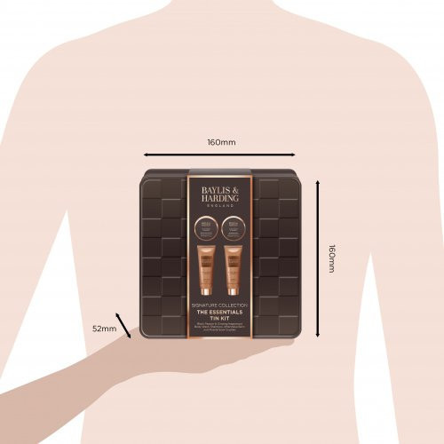 Baylis & Harding Black Pepper & Ginseng Men's The Essentials Tin Kit Gift Set Dovanų rinkinys vyrams