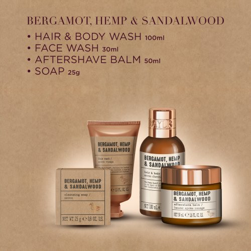 Baylis & Harding Luxury Grooming Tin Set Kūno ir barzdos priežiūros priemonių rinkinys vyrams