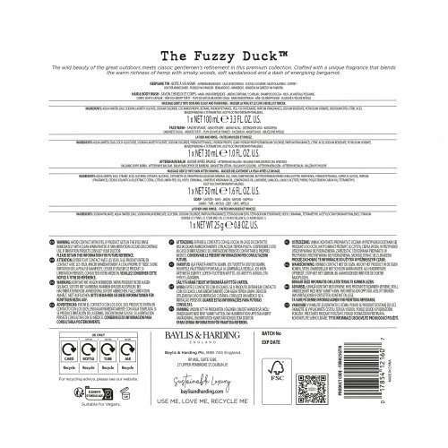 Baylis & Harding Luxury Grooming Tin Set Kūno ir barzdos priežiūros priemonių rinkinys vyrams