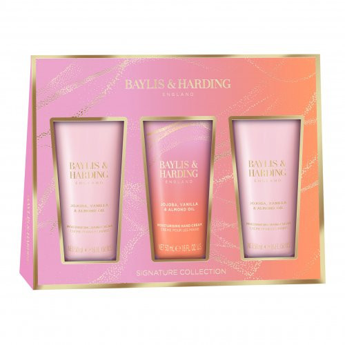 Baylis & Harding Jojoba, Vanilla & Almond Oil Luxury Hand Treats Gift Set Rankų kremo rinkinys