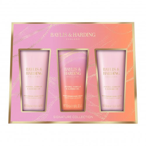 Baylis & Harding Jojoba, Vanilla & Almond Oil Luxury Hand Treats Gift Set Rankų kremo rinkinys