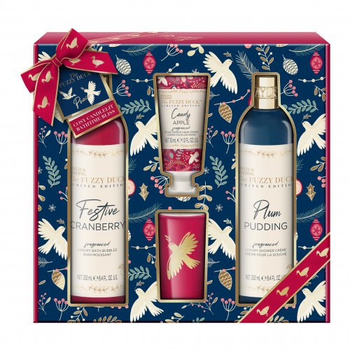 Baylis & Harding The Fuzzy Duck Winter Wonderland Luxury Candle Gift Set Šventinis rinkinys kūno priežiūrai