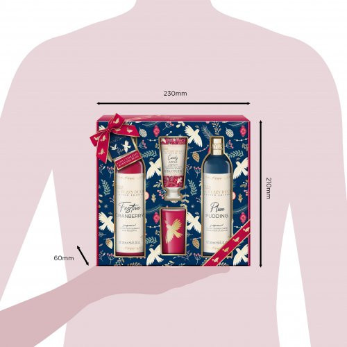 Baylis & Harding The Fuzzy Duck Winter Wonderland Luxury Candle Gift Set Šventinis rinkinys kūno priežiūrai