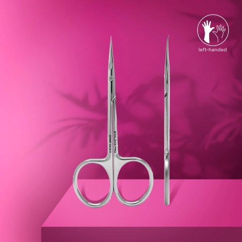 Staleks Expert 13 Cuticle Scissors For Left-Handed Users Žirklės odelėms kairiarankiams Type 3
