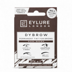 Eylure Dybrow Permanent Tint For Brows Kit Antakių dažymo rinkinys Dark Brown