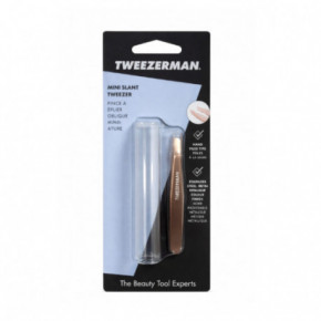 Tweezerman Rose Gold Classic Mini Slant Tweezer Pincetas, rožinio aukso 1 vnt.