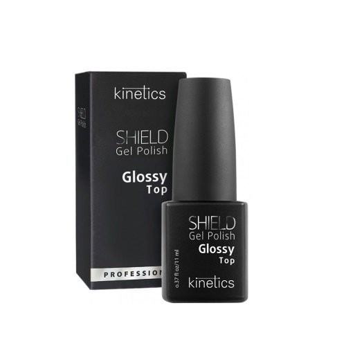 Kinetics Shield Gel Polish Glossy Top Gelio-lako viršutinis sluoksnis 11ml