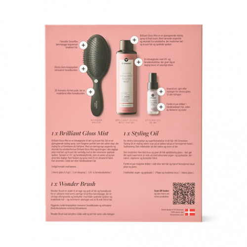 HH Simonsen Time To Glow Brilliant Gloss Mist Hair Gift Set Plaukų priežiūros rinkinys