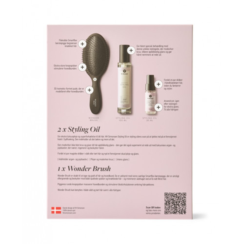 HH Simonsen Award Winning Styling Oil Hair Gift Box Plaukų priežiūros rinkinys