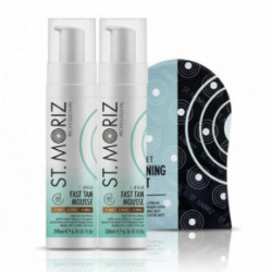 St. Moriz Professional 1 Hour Tan Mousse Express putos (2 vnt.) + pirštinė DOVANŲ