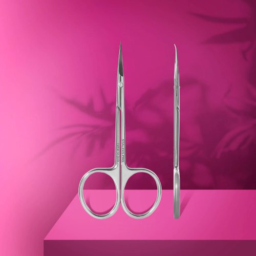 Staleks Expert 51 Cuticle Scissors With Hook Profesionalios odelės žirklės su kabliuku Type 3