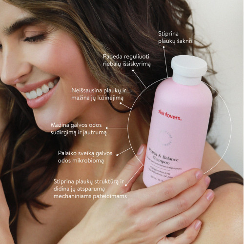 Skinlovers Repair & Balance Shampoo Atkuriamasis šampūnas dažytiems plaukams 300ml