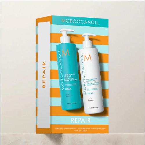 Moroccanoil Moisture Repair Shampoo & Conditioner Duo Atstatomojo poveikio rinkinys plaukams