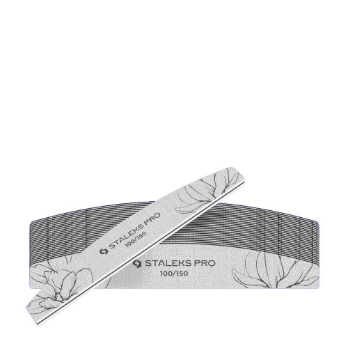 Staleks Expert 40 Crescent Mineral Nail File Nagų dildės 25vnt