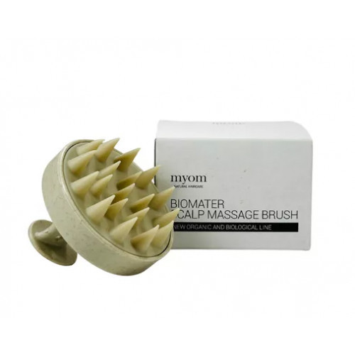 Myom Natural Haircare Biomater Scalp Massage Brush Galvos masažo šepetys 1 vnt.