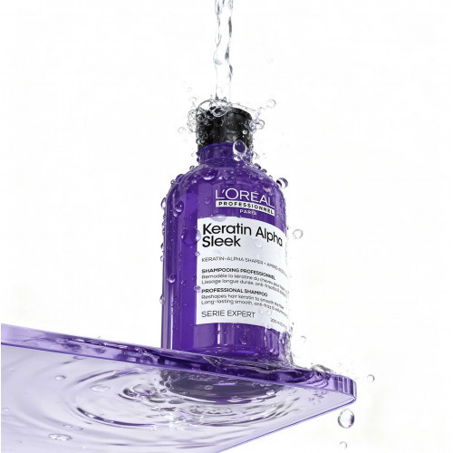 L'Oréal Professionnel Keratin Alpha Sleek Shampoo Glotninamasis šampūnas 300ml