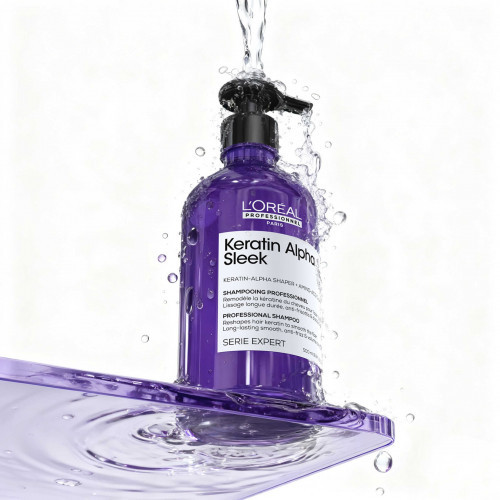 L'Oréal Professionnel Keratin Alpha Sleek Shampoo Glotninamasis šampūnas 300ml