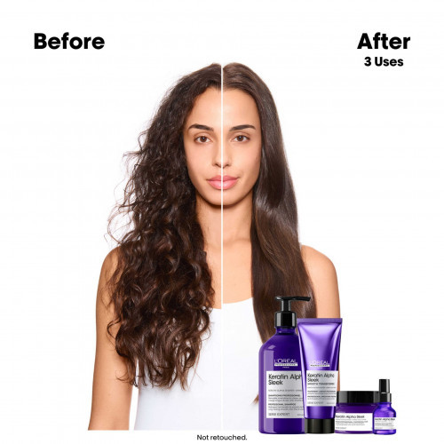 L'Oréal Professionnel Keratin Alpha Sleek Smoothing Treatment Plaukus glotninanti priemonė 200ml