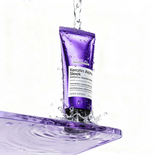 L'Oréal Professionnel Keratin Alpha Sleek Smoothing Treatment Plaukus glotninanti priemonė 200ml