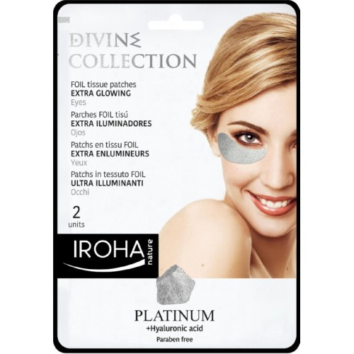IROHA Divine Collection Foil Tissue Patches Extra Glowing Stangrinamoji paakių kaukė 2 vnt.