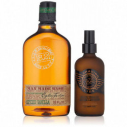 18.21 Man Made Wash & Shaving Glide Spiced Vanilla Gift Set Plaukų ir kūno priežiūros priemonių rinkinys vyrams