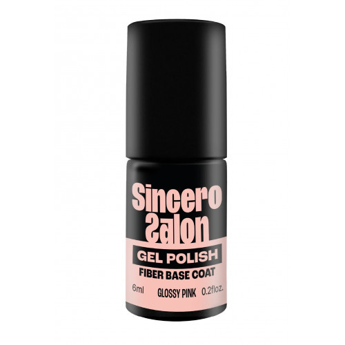 Sincero Salon Glass Fiber Base Coat Stiklo pluošto gelinio nagų lako pagrindas 6ml