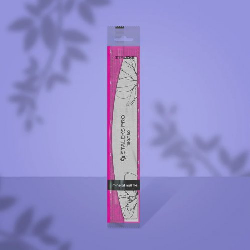 Staleks Expert 40 Crescent Mineral Nail File Nagų dildės 25vnt