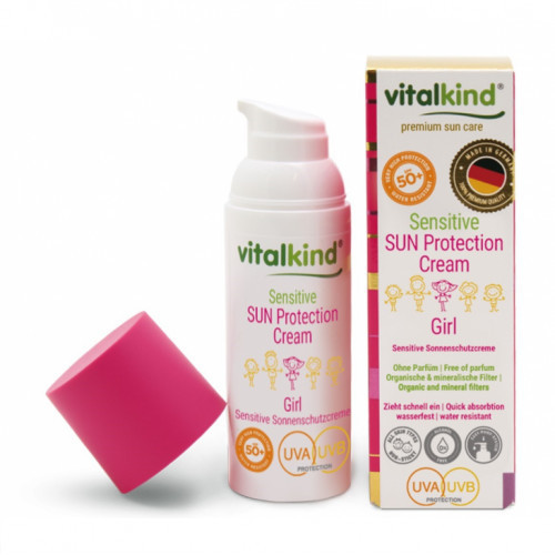 Vitalkind Sensitive SUN Protection Cream Apsauginis kremas SPF50 vaikams 50ml