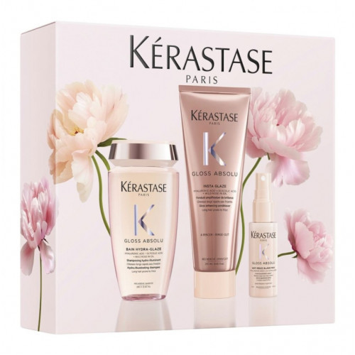 Kérastase Gloss Absolu Spring Set Žvilgesio suteikiantis plaukų priežiūros rinkinys