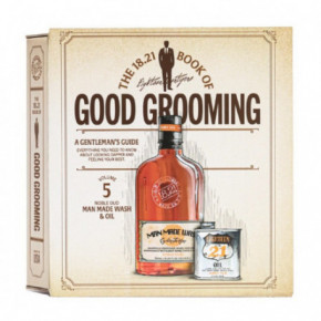 18.21 Man Made Faux Book Gift Set Noble Oud Plaukų, barzdos ir kūno priežiūros priemonių rinkinys vyrams