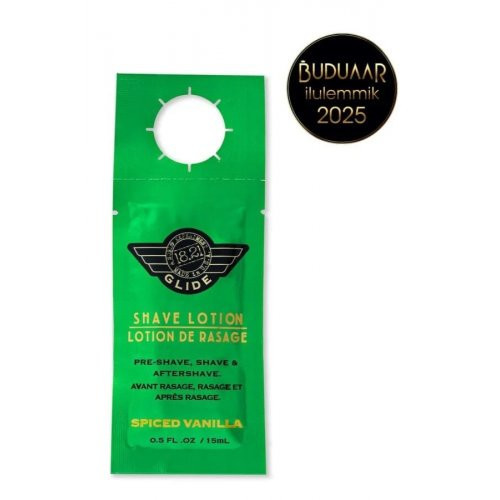 18.21 Man Made Glide Shave Lotion Spiced Vanilla Skutimosi priemonė vyrams 177ml